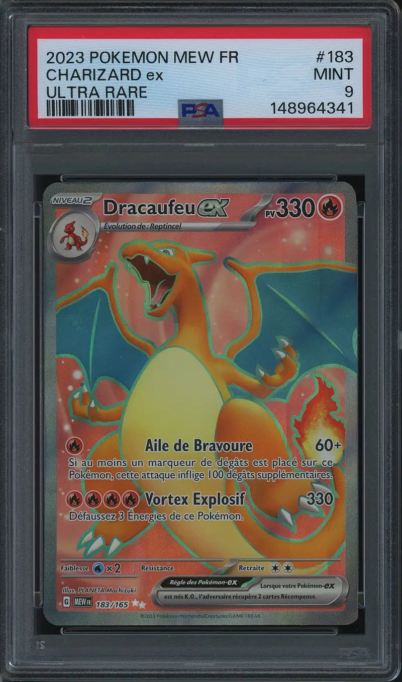 PSA 9 Dracaufeu Ex