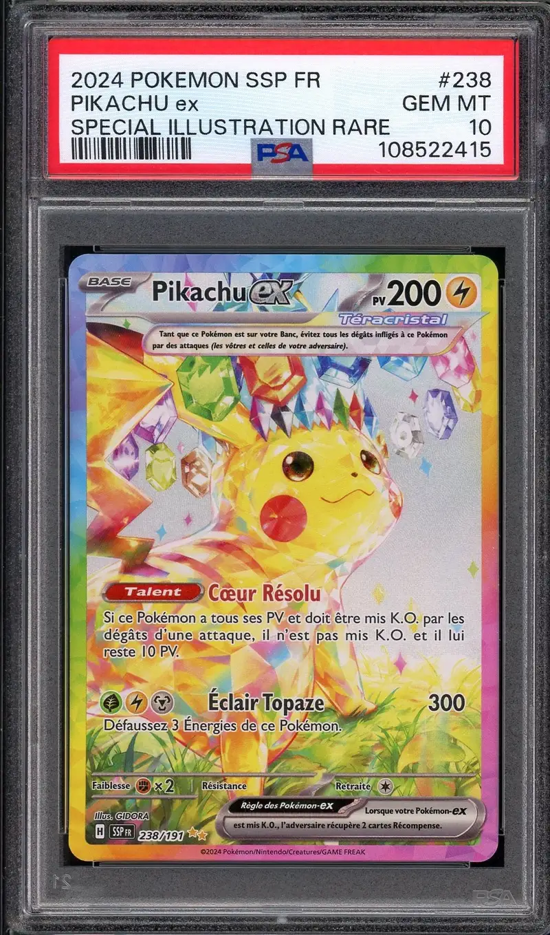 PSA 10 Pikachu Ex