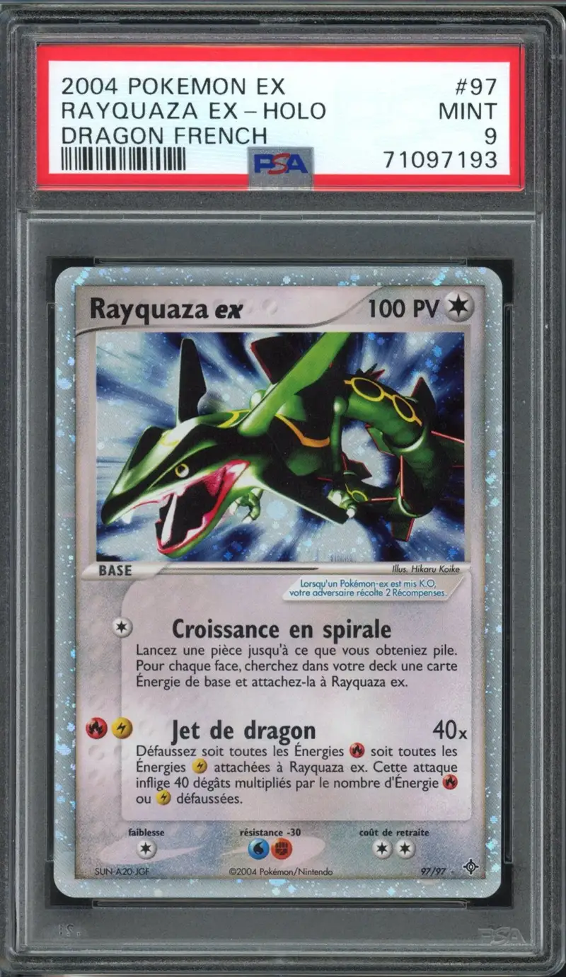PSA 9 Rayquaza Ex