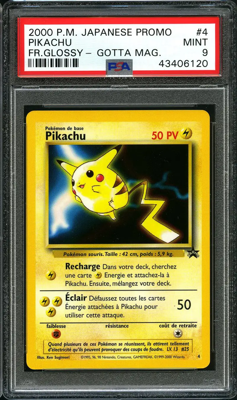 PSA 9 Pikachu