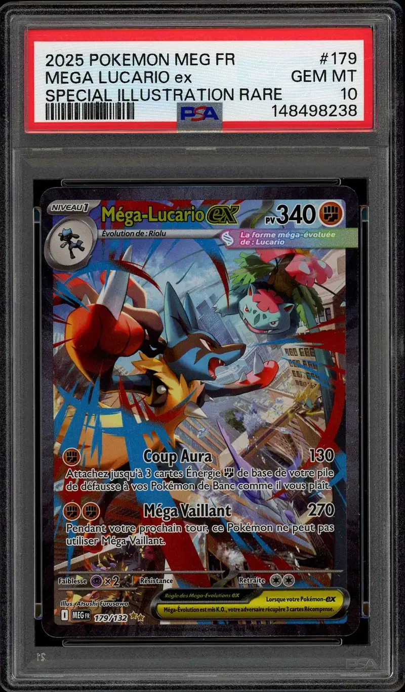 PSA 10 Méga-Lucario Ex