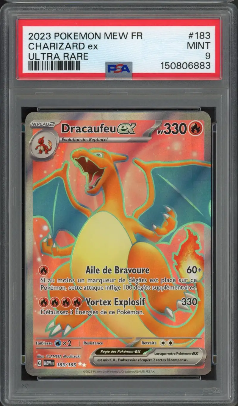 PSA 9 Dracaufeu Ex