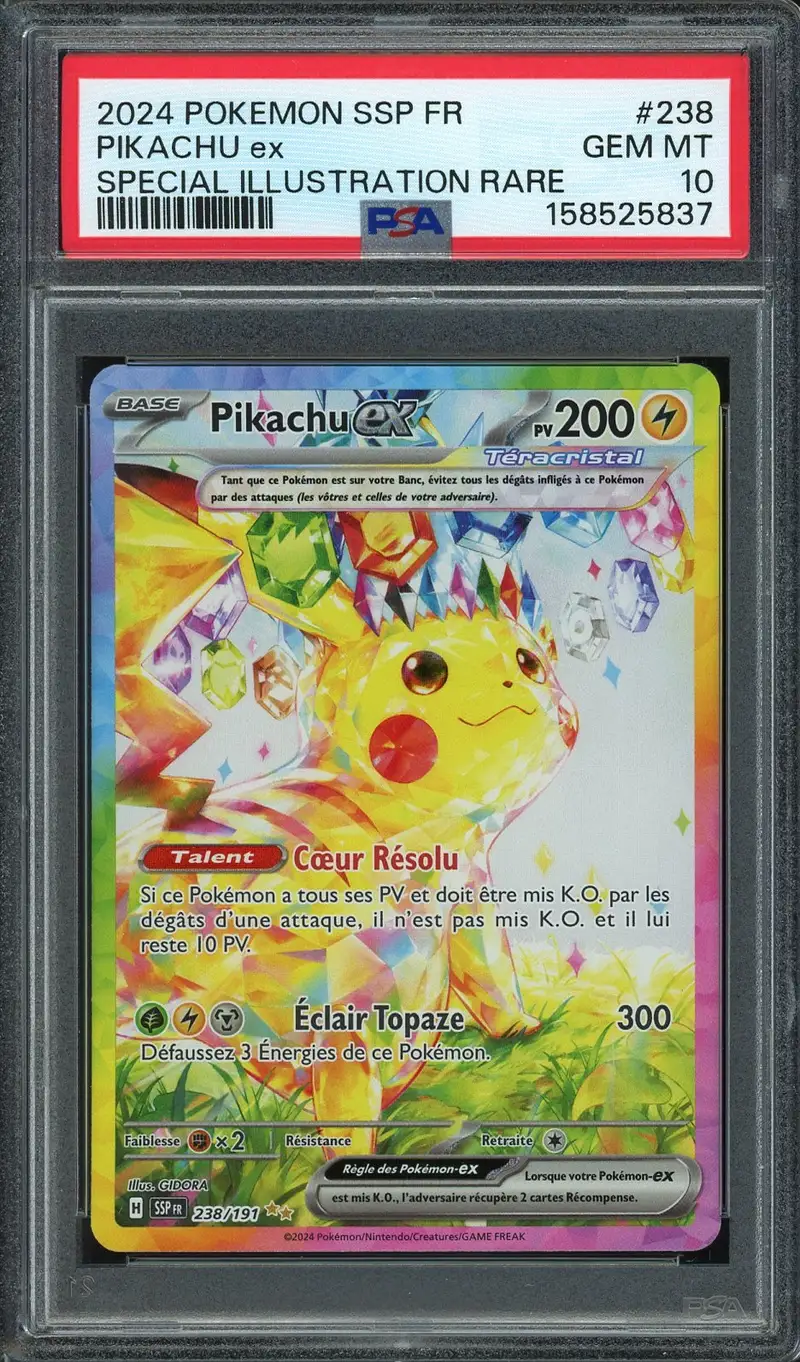 PSA 10 Pikachu Ex