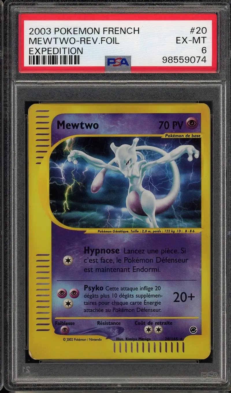 PSA 6 Mewtwo Reverse