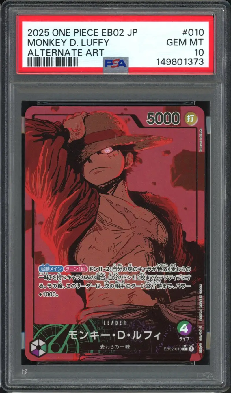 PSA 10 Monkey D. Luffy