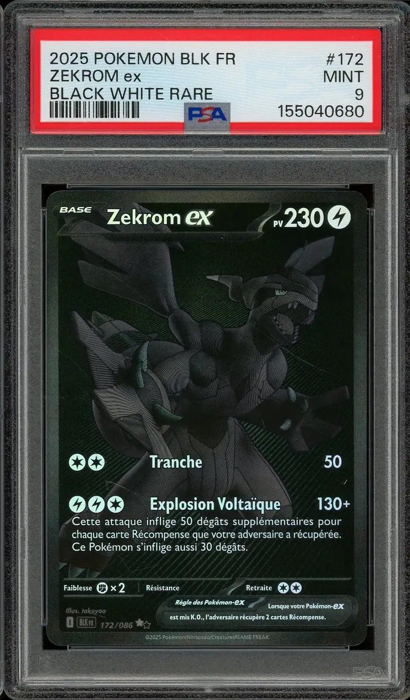 PSA 9 Zekrom Ex