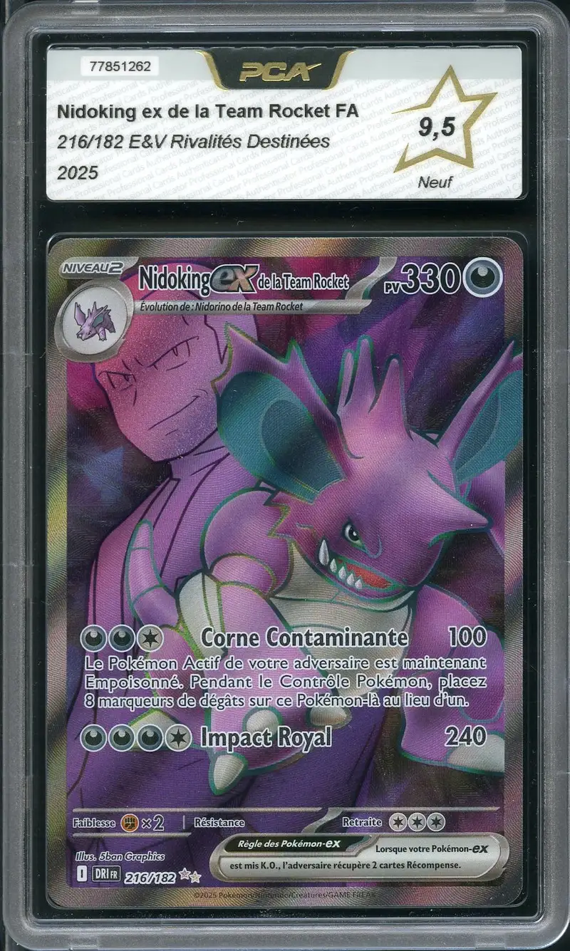 PCA 9.5 Nidoking Ex de la Team Rocket