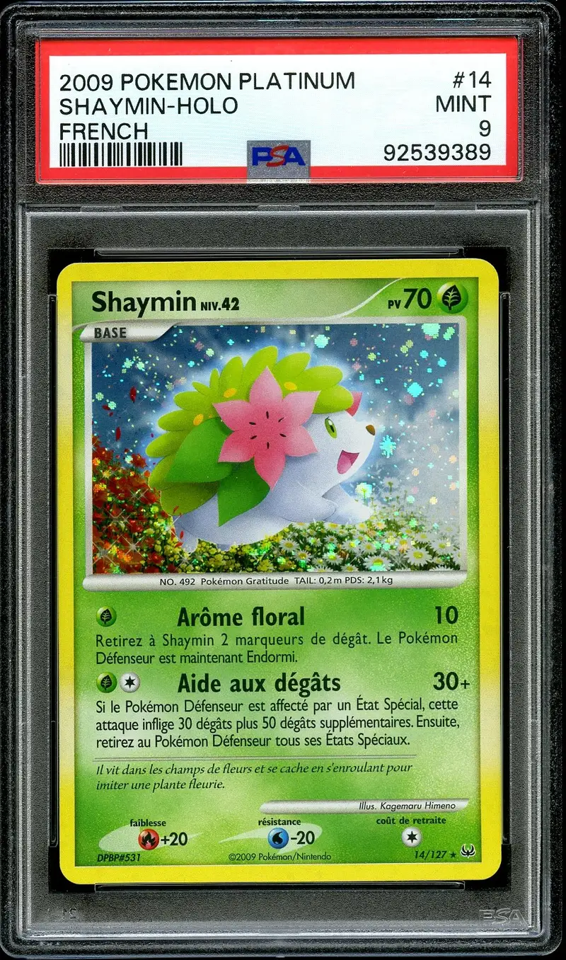 PSA 9 Shaymin Holo