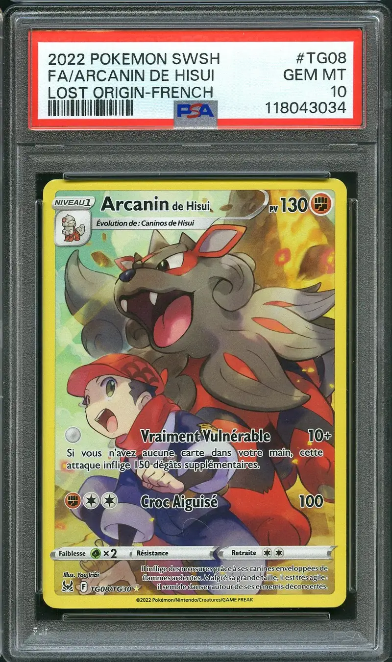 PSA 10 Arcanin de Hisui