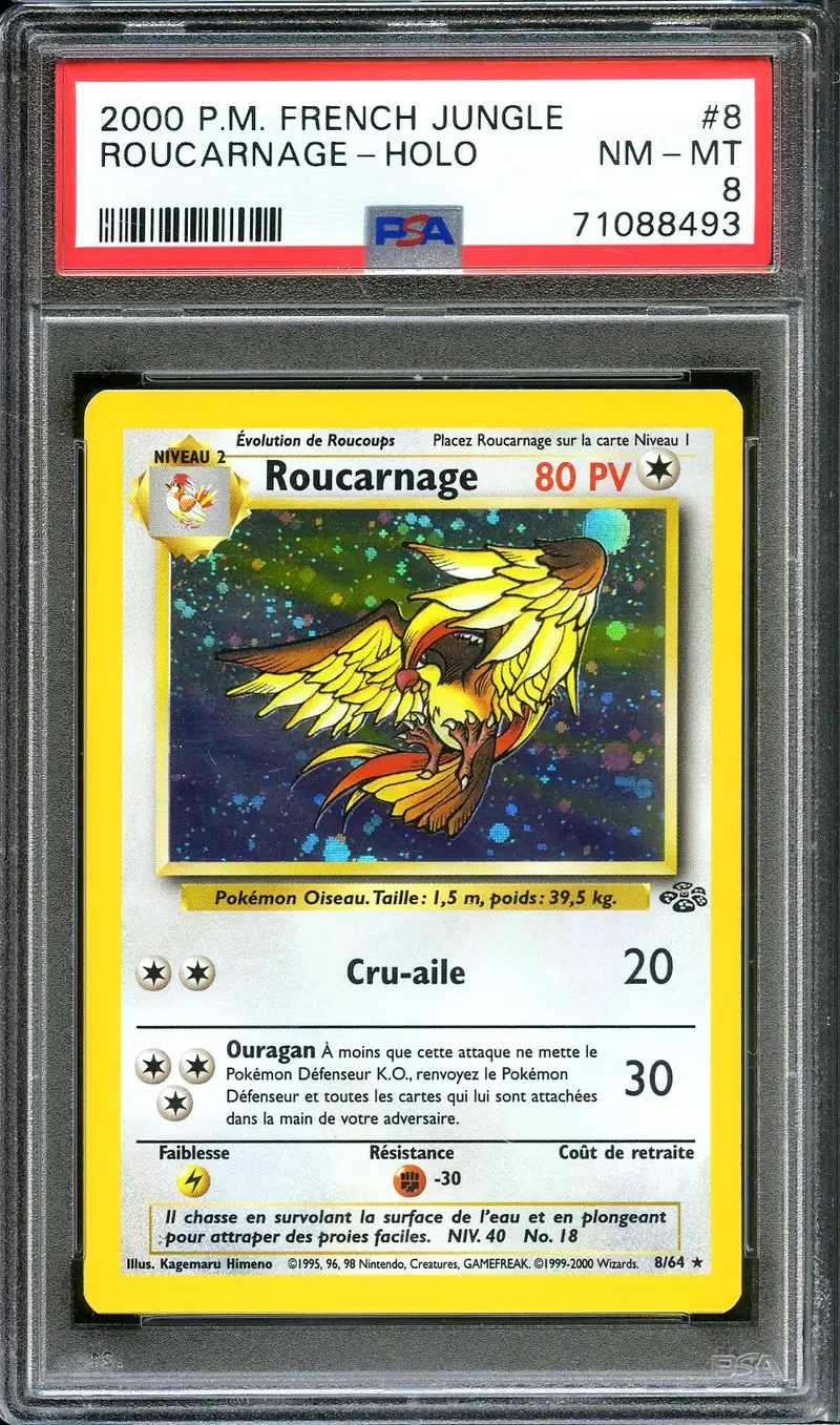 PSA 8 Roucarnage Holo