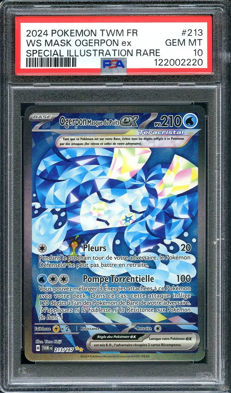 PSA 10 Ogerpon Masque du Puits Ex