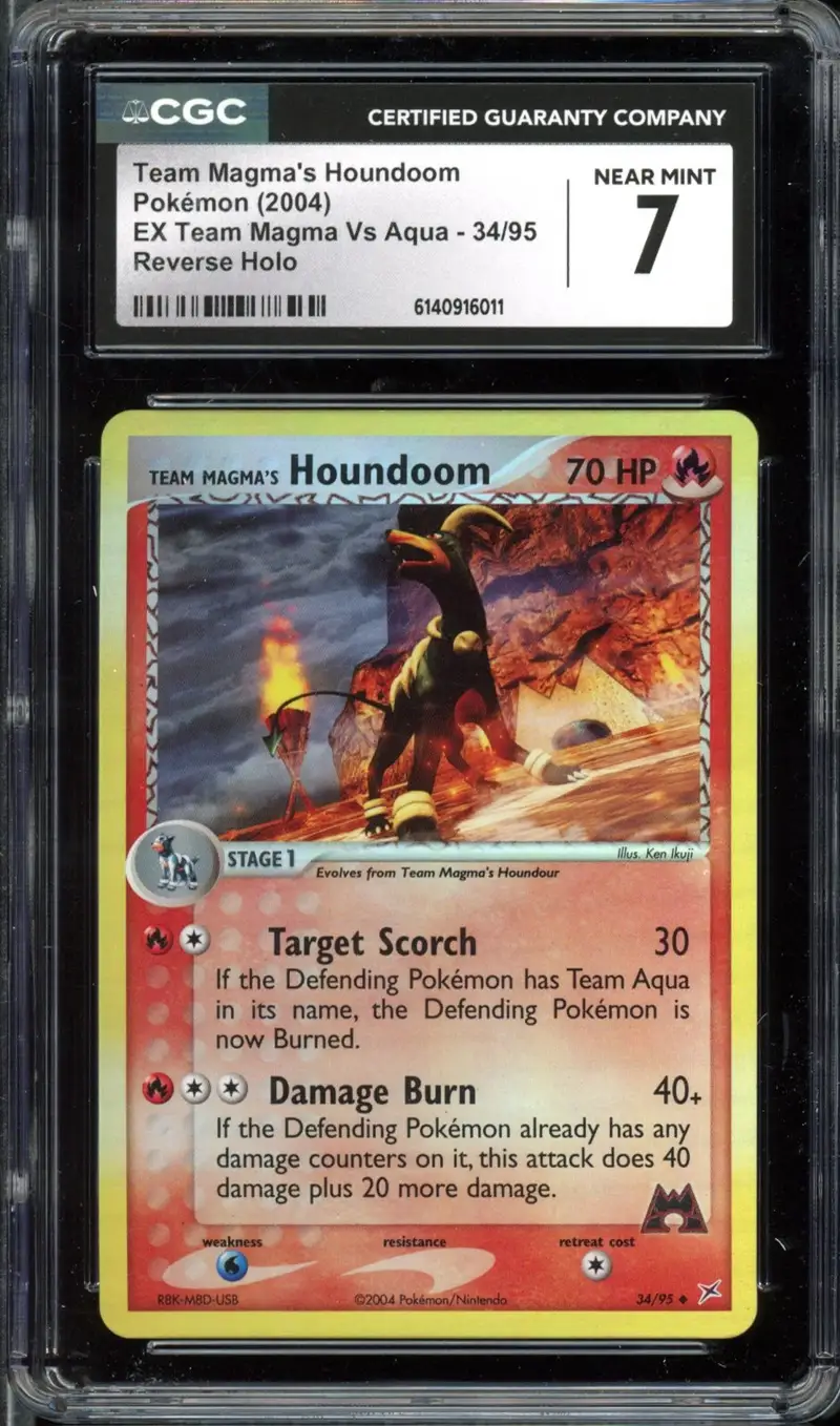 CGC 7 Team Magma's Houndoom Reverse