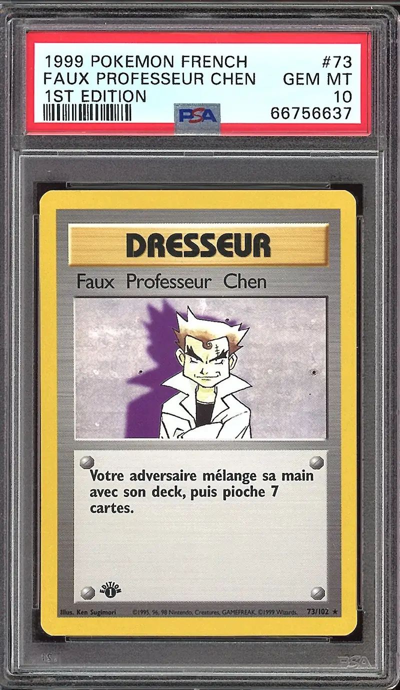 PSA 10 Faux Professeur Chen