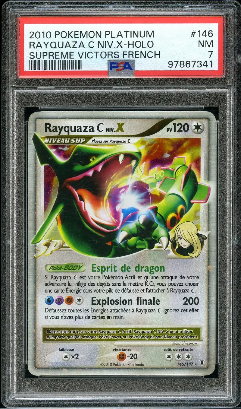 PSA 7 Rayquaza Niv. X