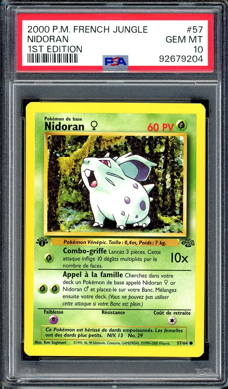 PSA 10 Nidoran