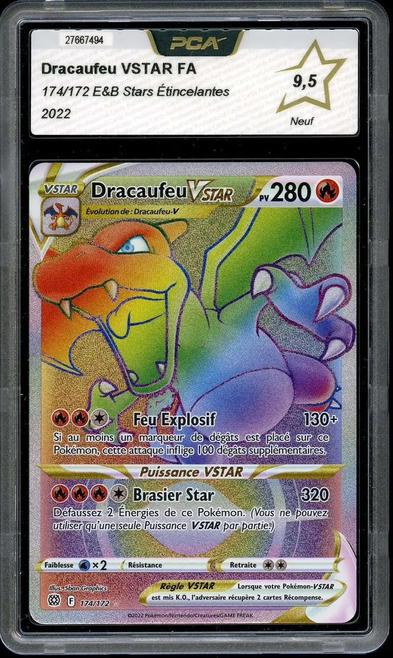 PCA 9.5 Dracaufeu VStar Rainbow