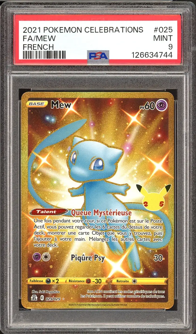 PSA 9 Mew Gold