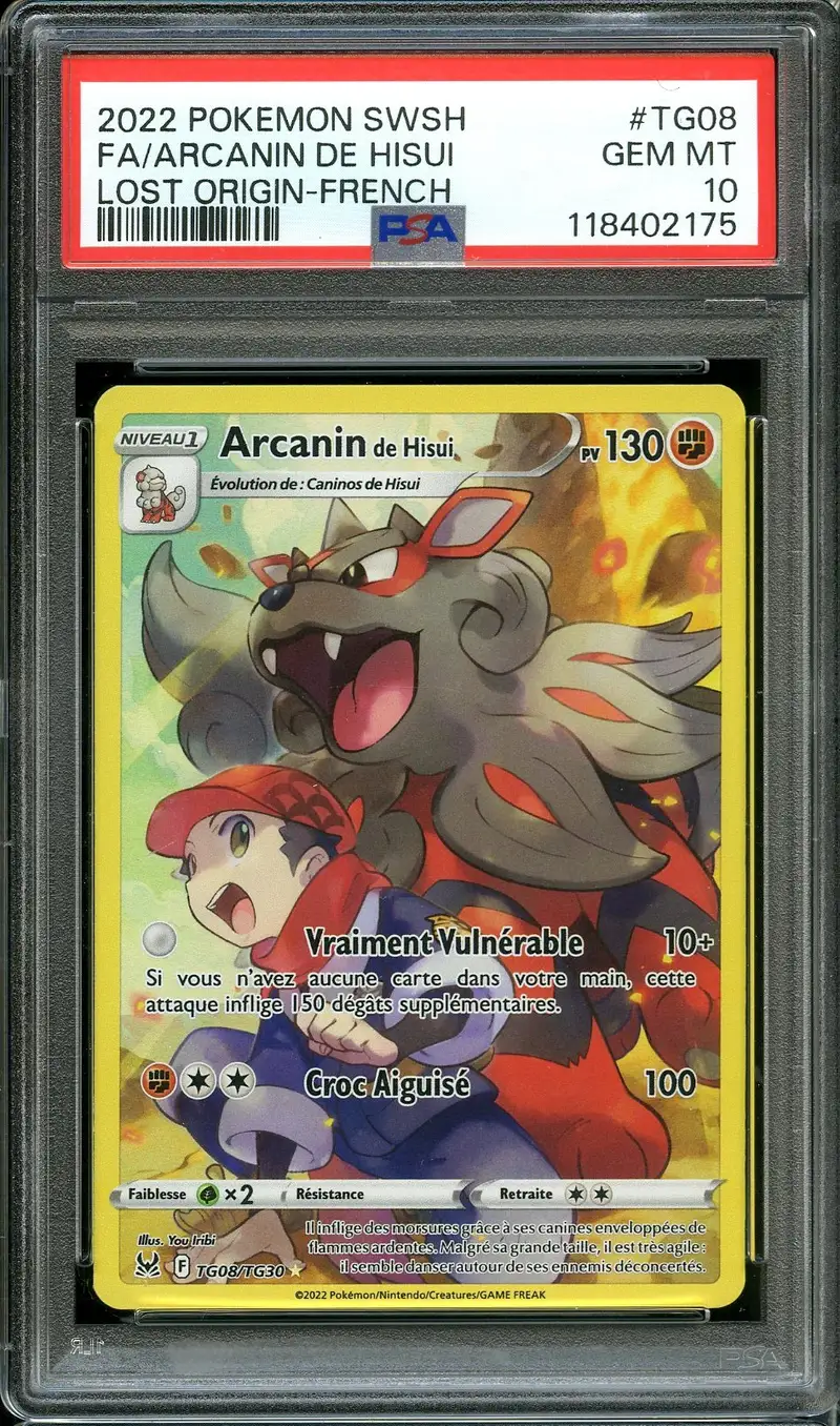 PSA 10 Arcanin de Hisui