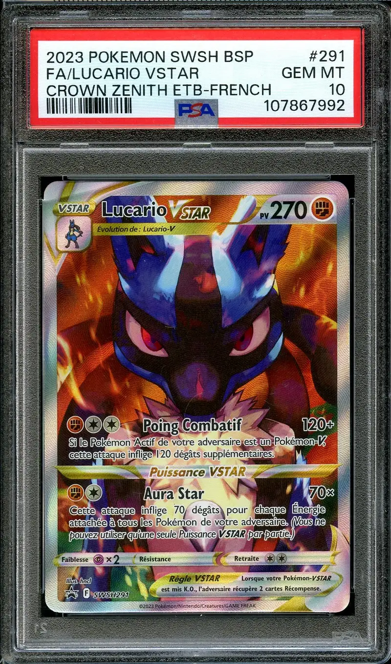 PSA 10 Lucario VStar