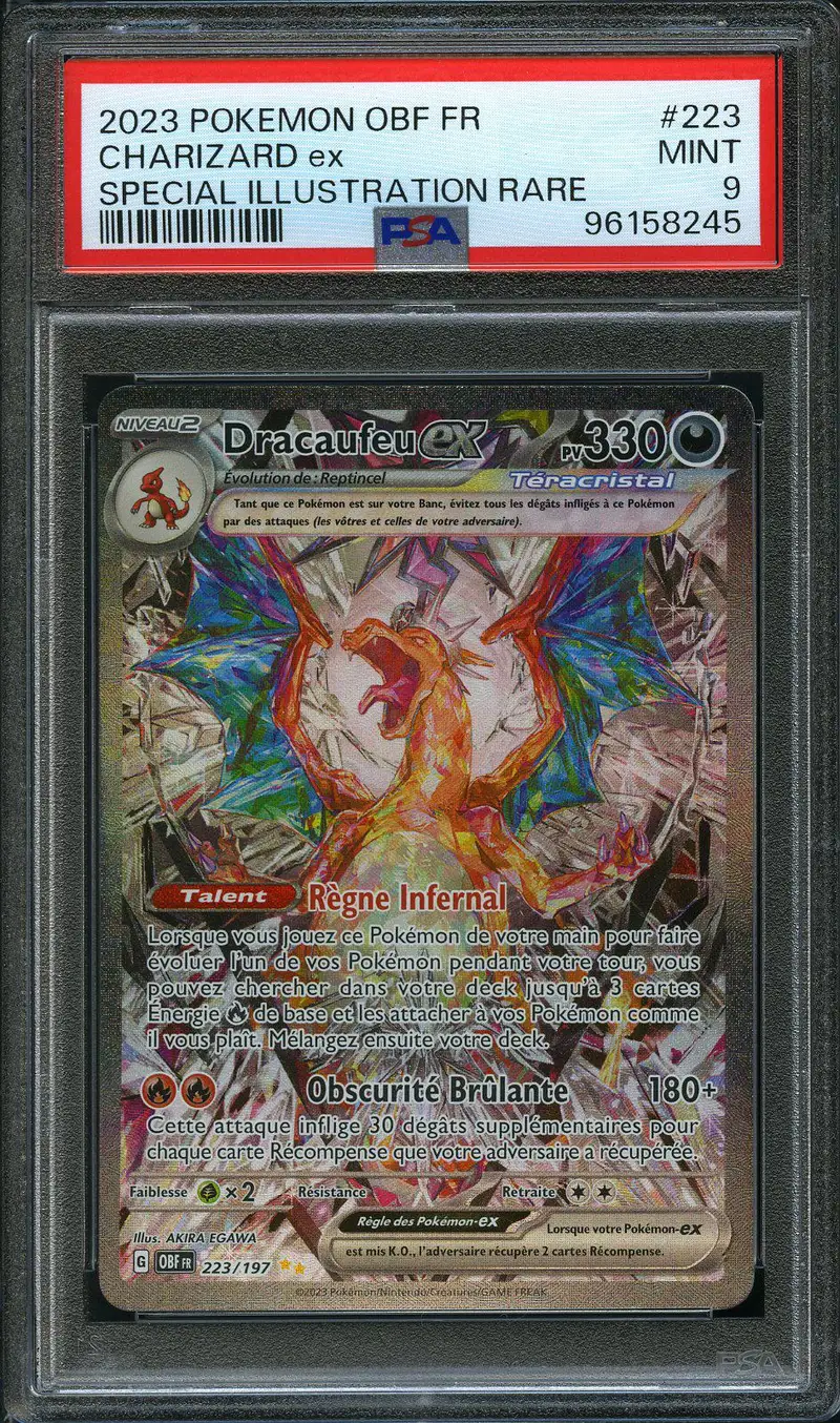 PSA 9 Dracaufeu Ex