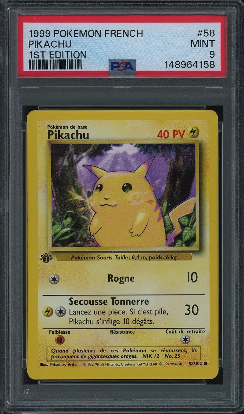 PSA 9 Pikachu