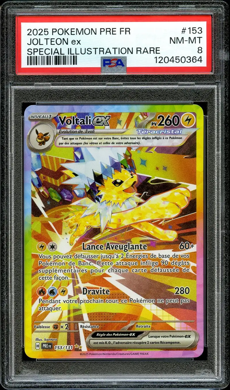 PSA 8 Voltali Ex