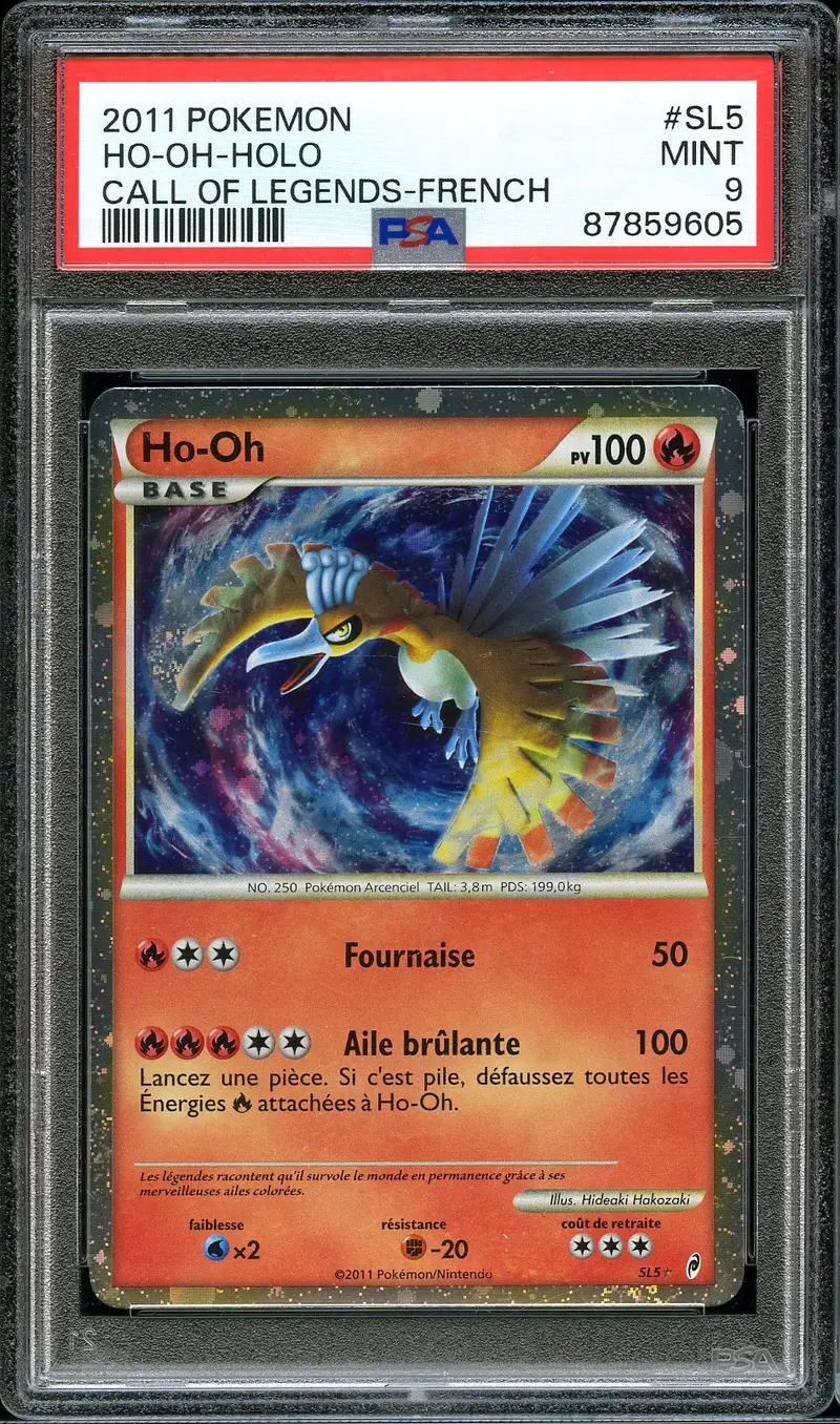 PSA 9 Ho-Oh Holo