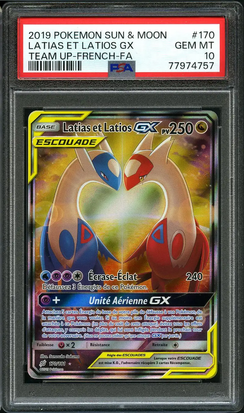 PSA 10 Latias et Latios Gx