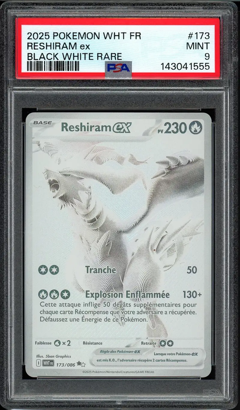 PSA 9 Reshiram Ex
