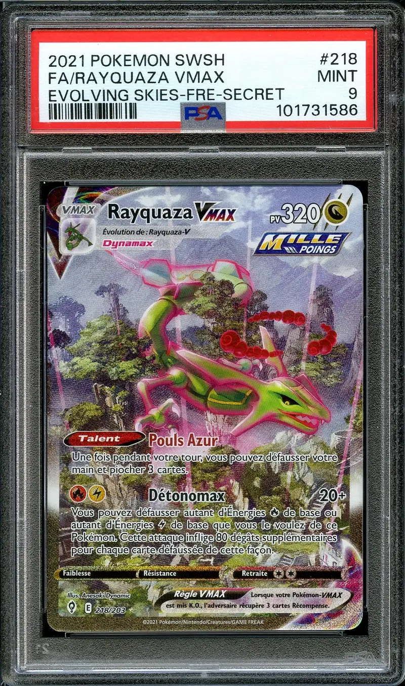 PSA 9 Rayquaza VMax