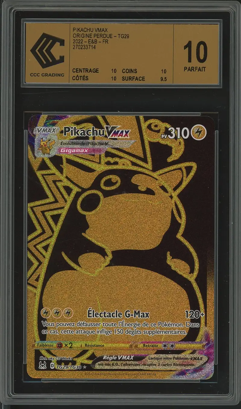pokemon card pikachu vmax gold Placeholder Image Provided PSA 9 Pikachu VMax Gold
