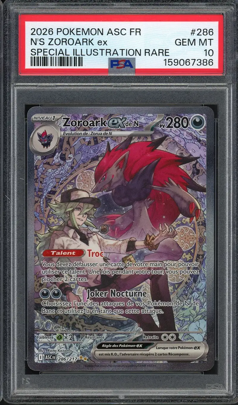 PSA 10 Zoroark Ex de N