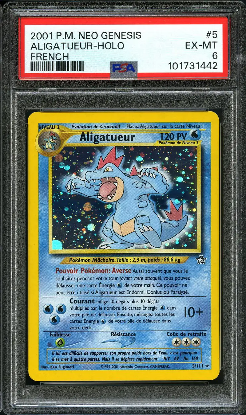 PSA 6 Aligatueur Holo