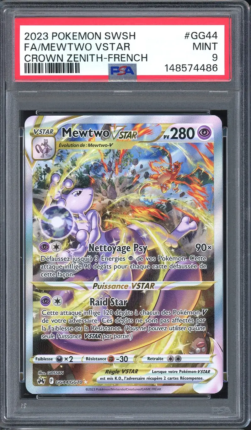 PSA 9 Mewtwo VStar