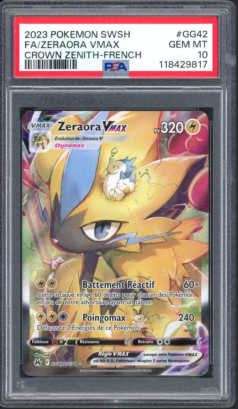 PSA 10 Zeraora VMax
