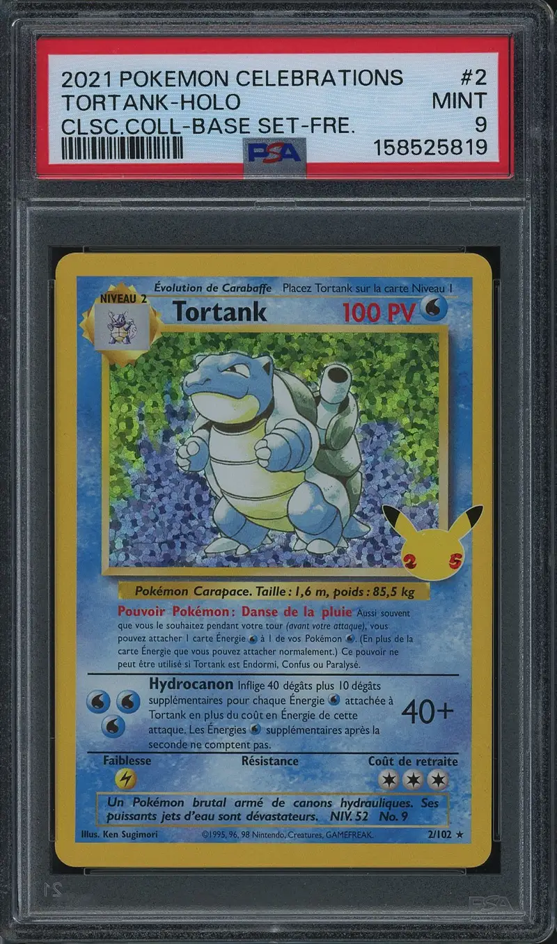 PSA 9 Tortank Holo