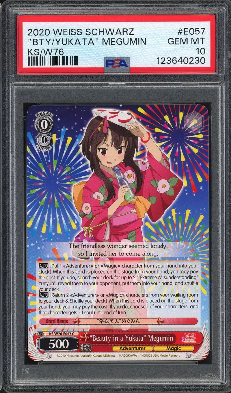 PSA 10 Beauty in a Yukataka, Megumin