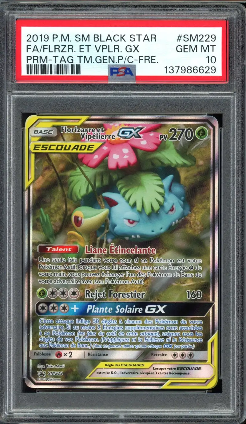 PSA 10 Florizarre et Vipélierre Gx