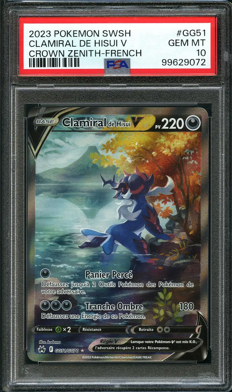 PSA 10 Clamiral de Hisui V