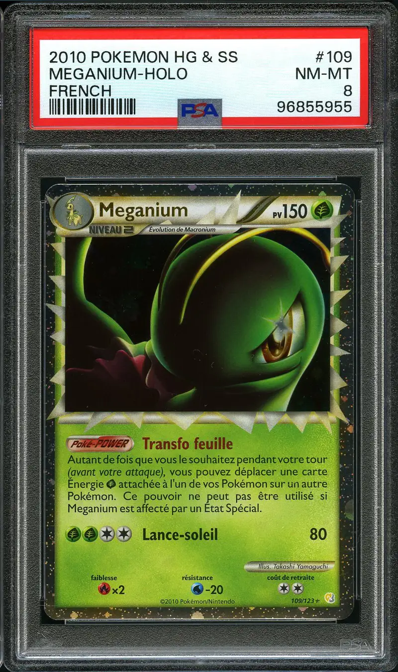 PSA 8 Meganium Holo
