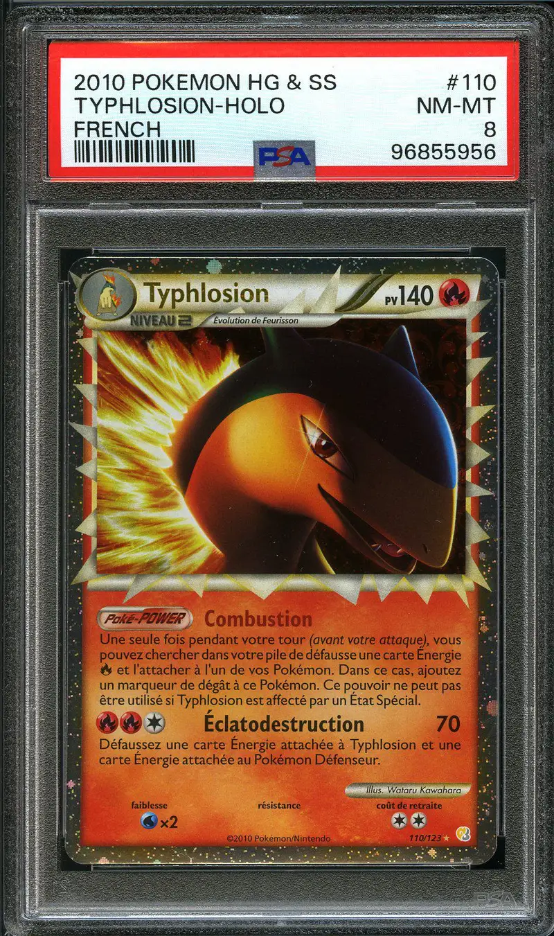 PSA 8 Typhlosion Holo