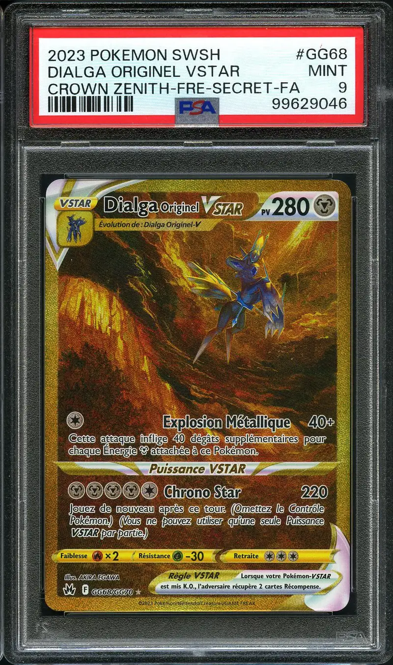 PSA 9 Dialga Originel VStar Gold