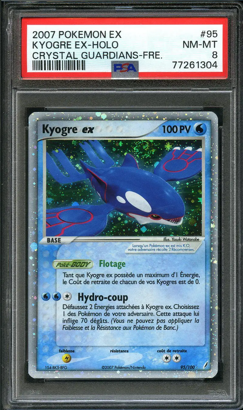PSA 8 Kyogre Ex