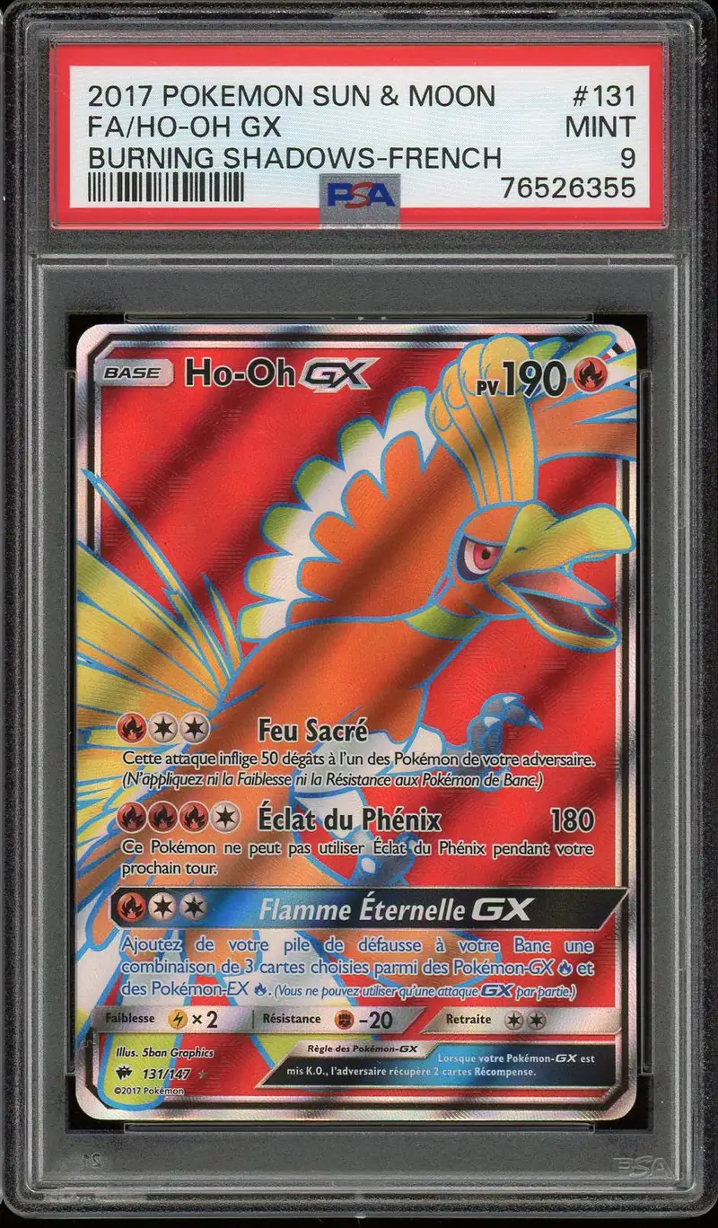 PSA 9 Ho-Oh Gx