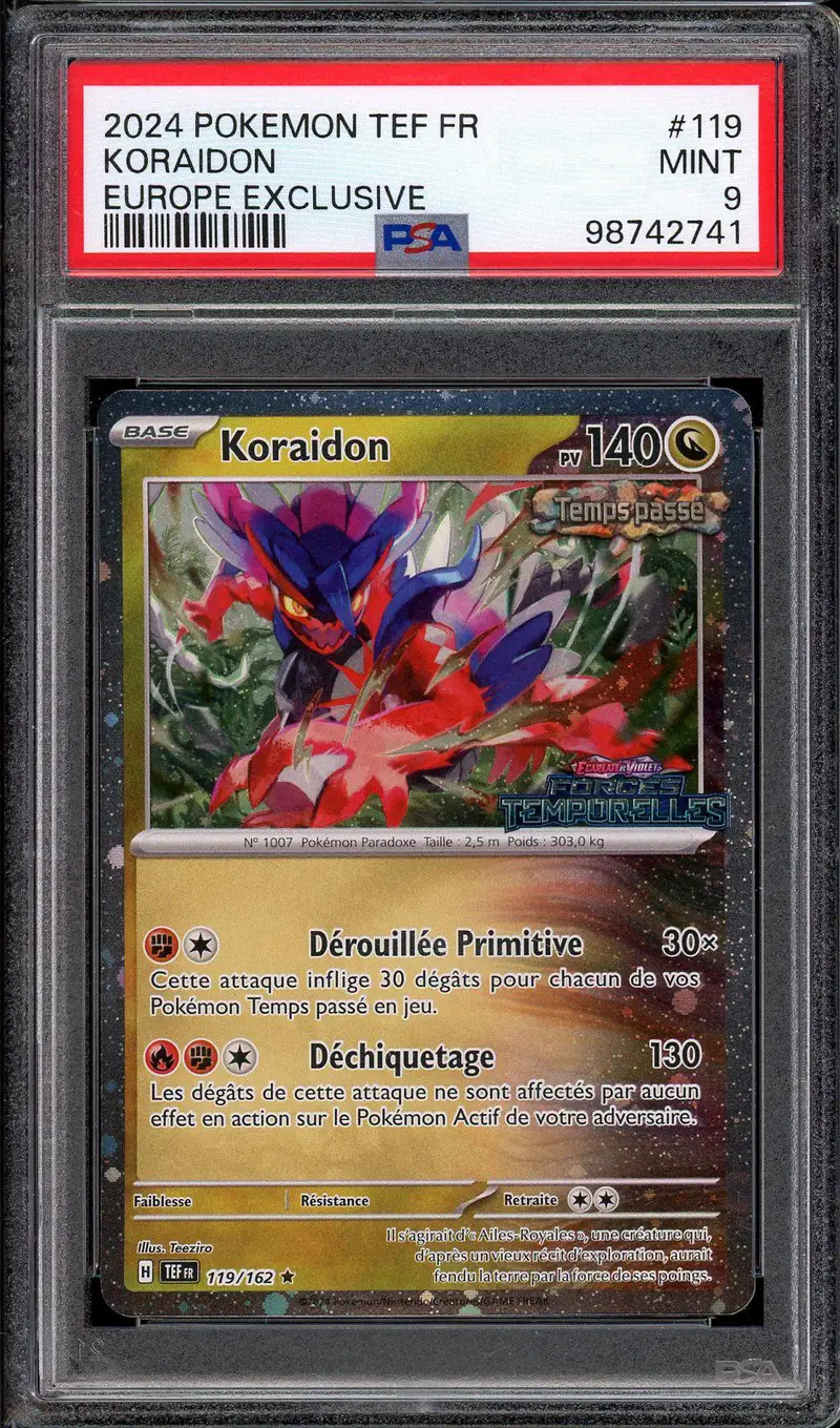 PSA 9 Koraidon Holo