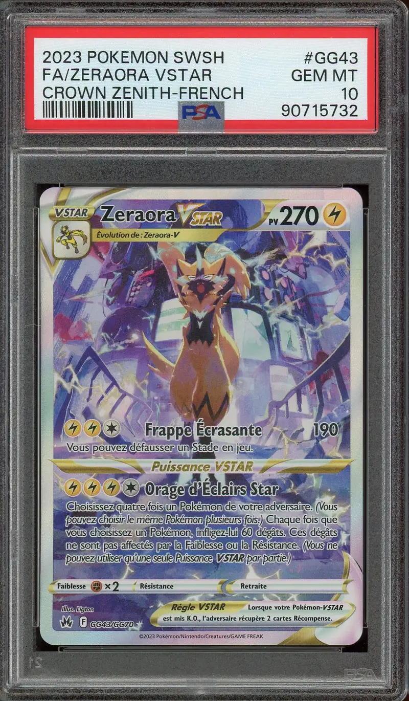PSA 10 Zeraora VStar