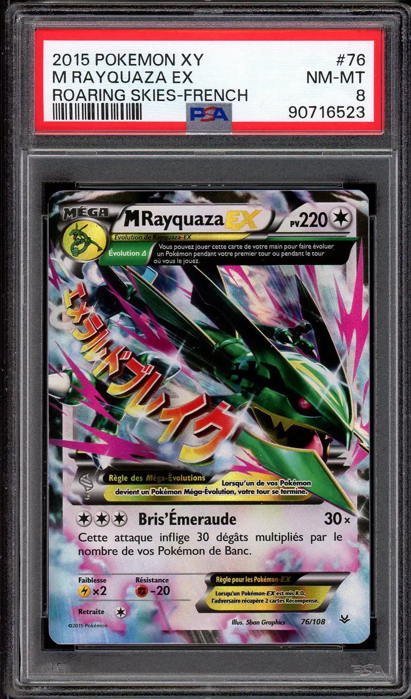 PSA 8 M Rayquaza Ex