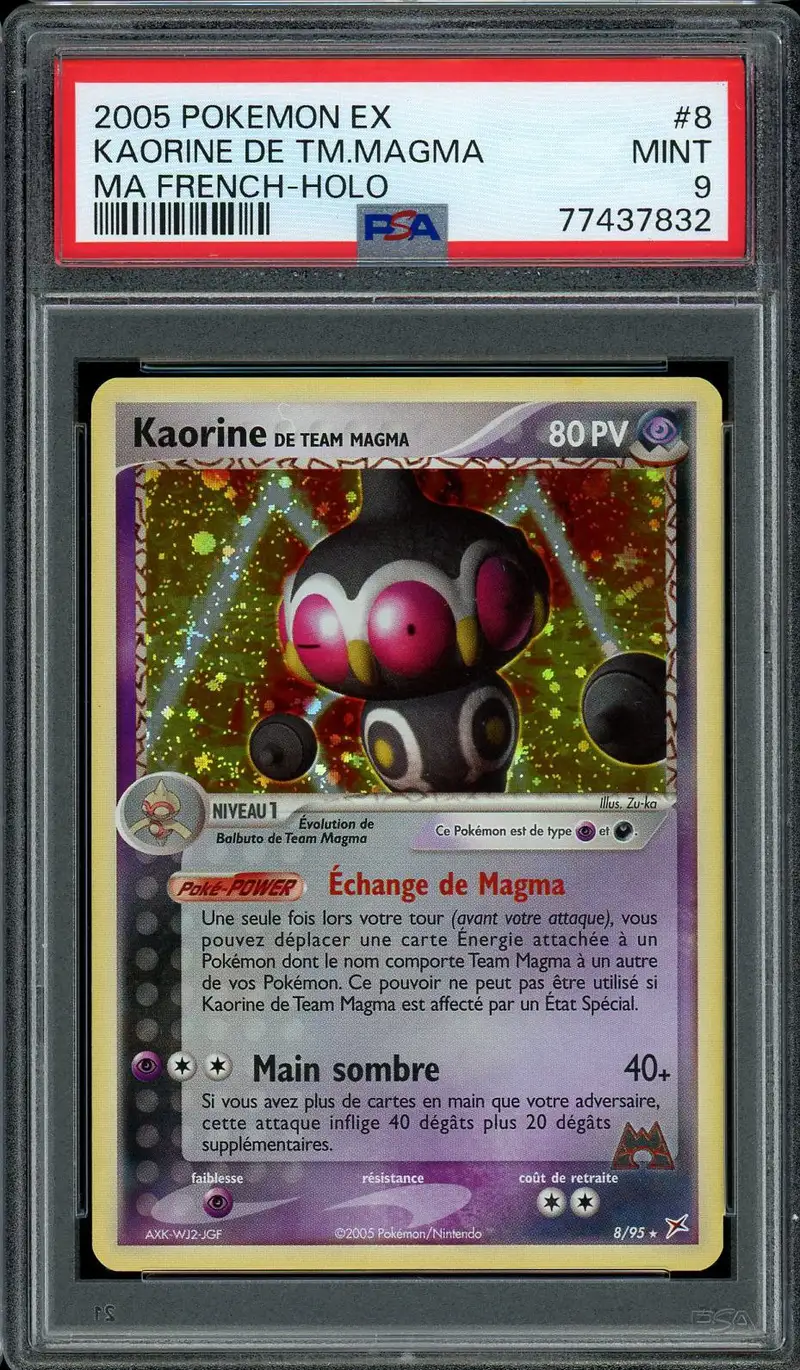 PSA 9 Kaorine de Team Magma Holo