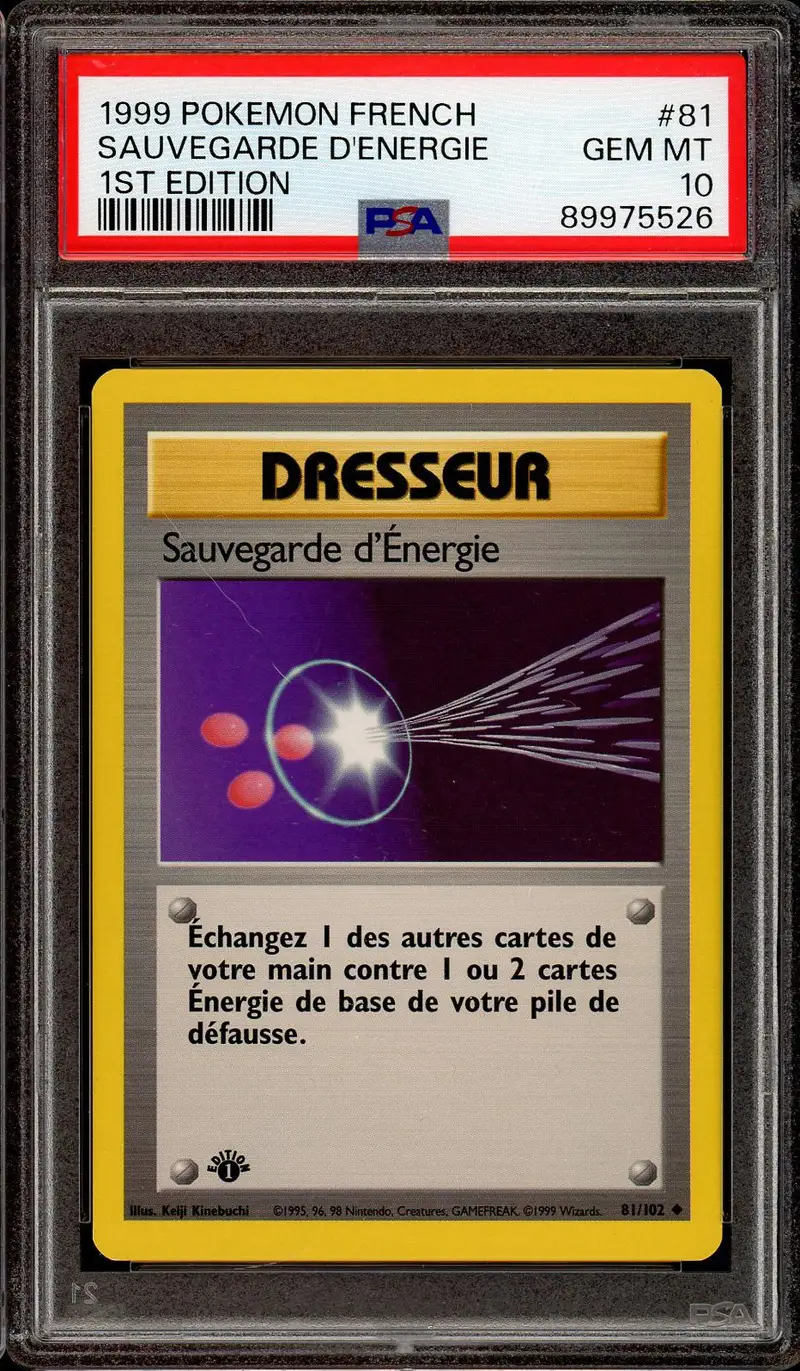 PSA 10 Sauvegarde d'Energie