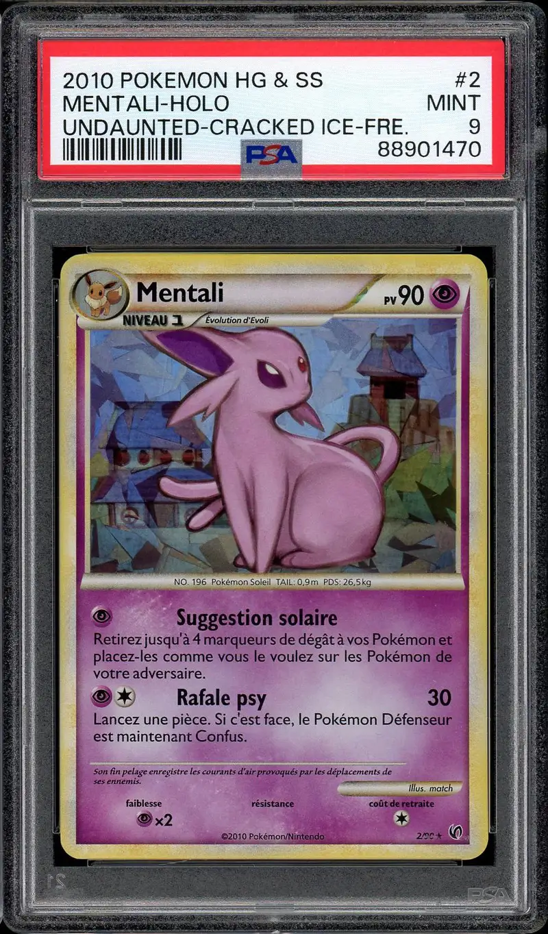PSA 9 Mentali Holo Cracked Ice